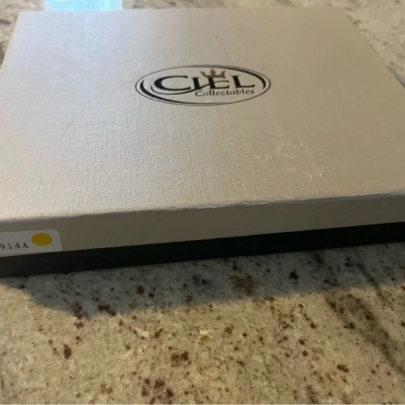 RARE Ciel Collectable Metal Swarovski Crystal Enamel & Jewel Photo Picture Frame